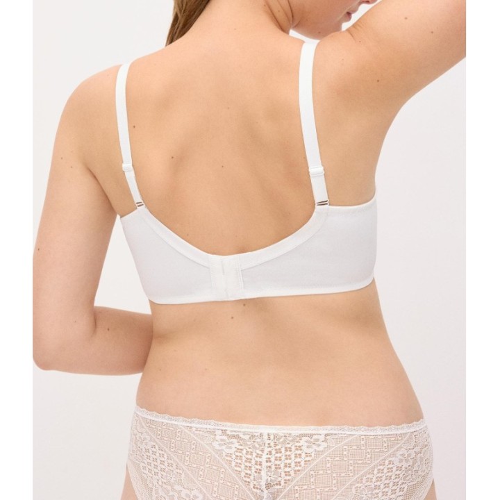Sujetador capacidad Ysabel Mora 10830 Perla con aros y relleno