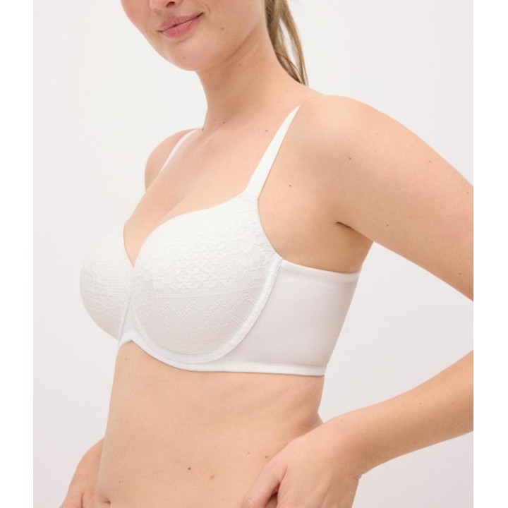 Sujetador capacidad Ysabel Mora 10830 Perla con aros y relleno