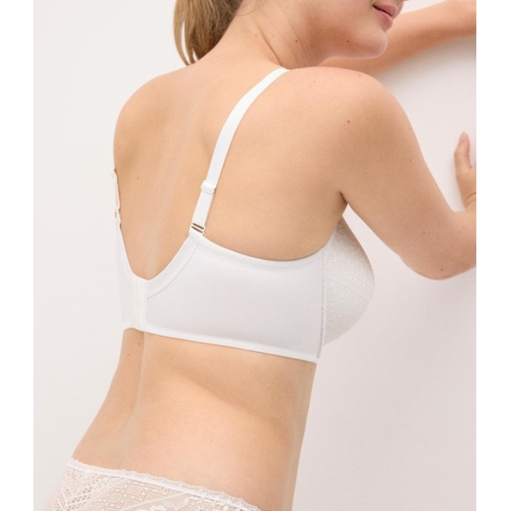 Sujetador capacidad Ysabel Mora 10830 Perla con aros y relleno