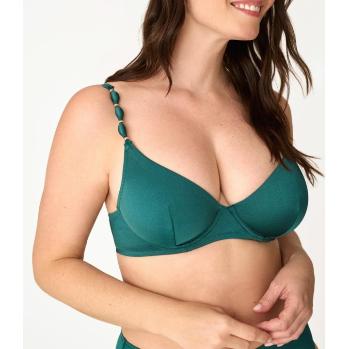 Bikini PROMISE S10960 Copa D tejido brillante y gran capacidad