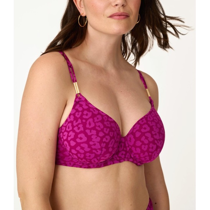 Bikini PROMISE S10840 copa D tejido jacquard