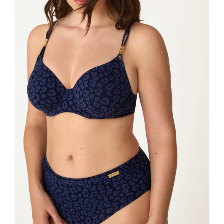 Bikini PROMISE S10430 Copa D con aros y braga midi Jacquard