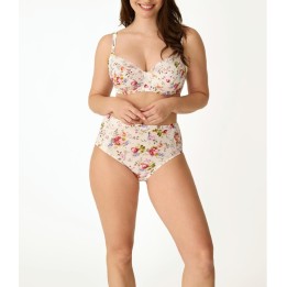 Conjunto Sujetador Capacidad + Braga Alta Encaje PROMISE Z15110