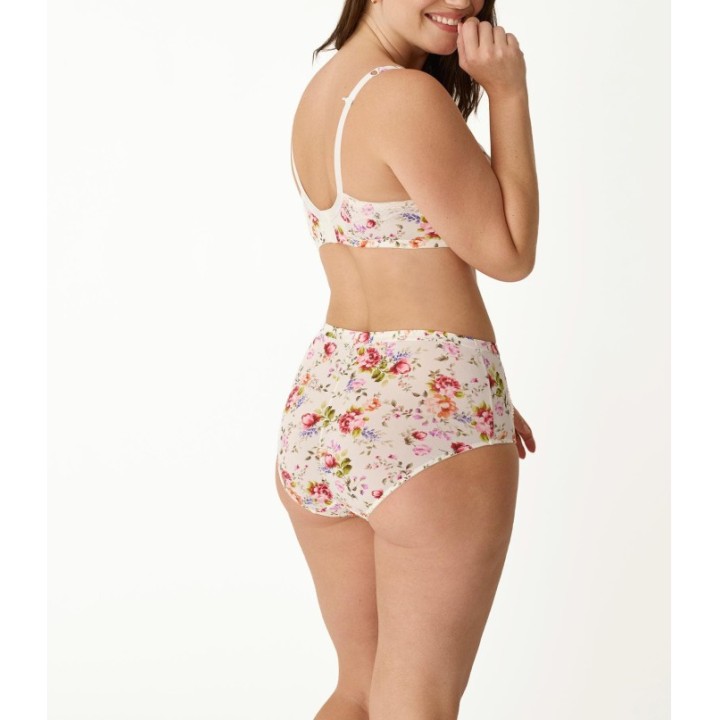 Conjunto Sujetador Capacidad + Braga Alta Encaje PROMISE Z15110