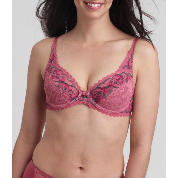 Sujetador Playtex Flower Elegance con aros encaje Delicate Rose