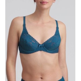Sujetador Playtex Flower Elegance con aros y encaje satinado verde