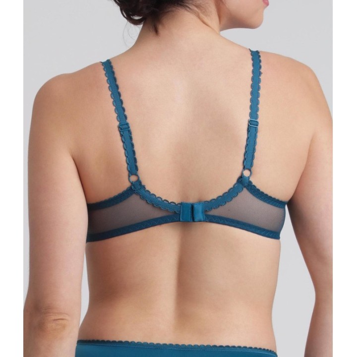 Sujetador Playtex Flower Elegance con aros y encaje satinado verde