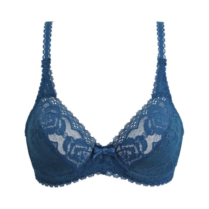 Sujetador Playtex Flower Elegance con aros y encaje satinado verde