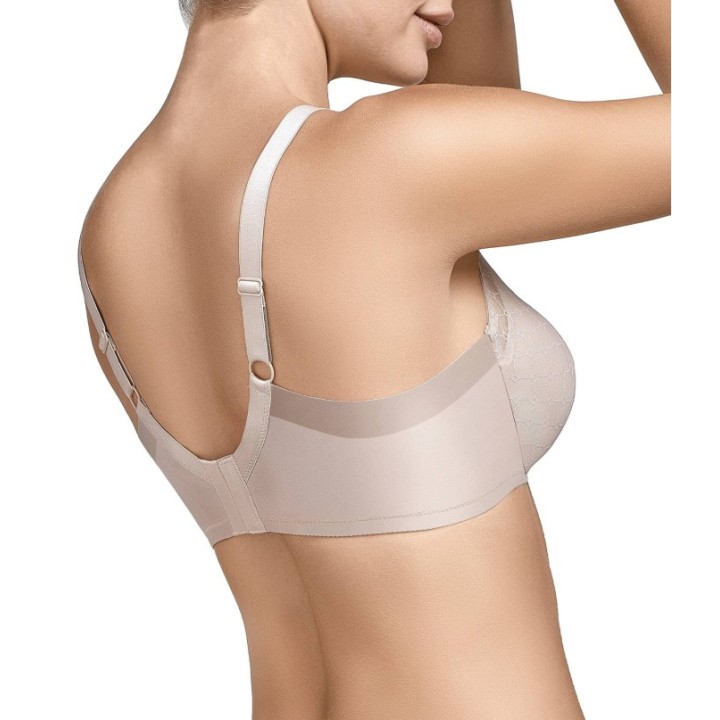 Sujetador Selene ROXANA con aros y sin relleno, espalda doble tul