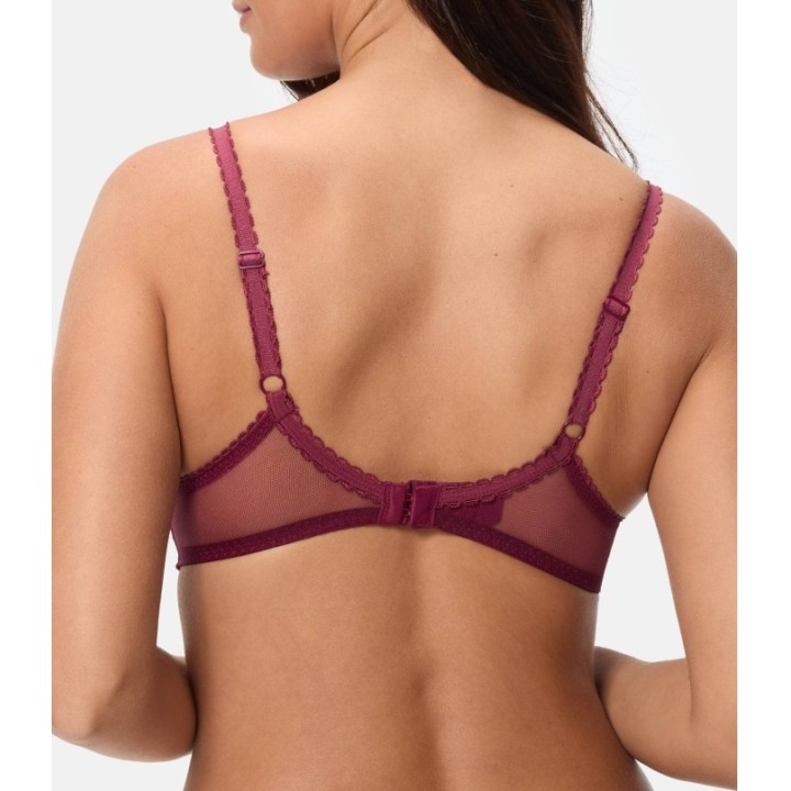 Sujetador Playtex Flower Elegance con aros y encaje Black Cherrie