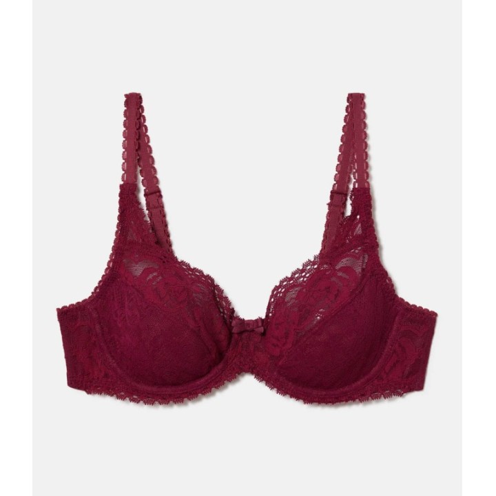 Sujetador Playtex Flower Elegance con aros y encaje Black Cherrie