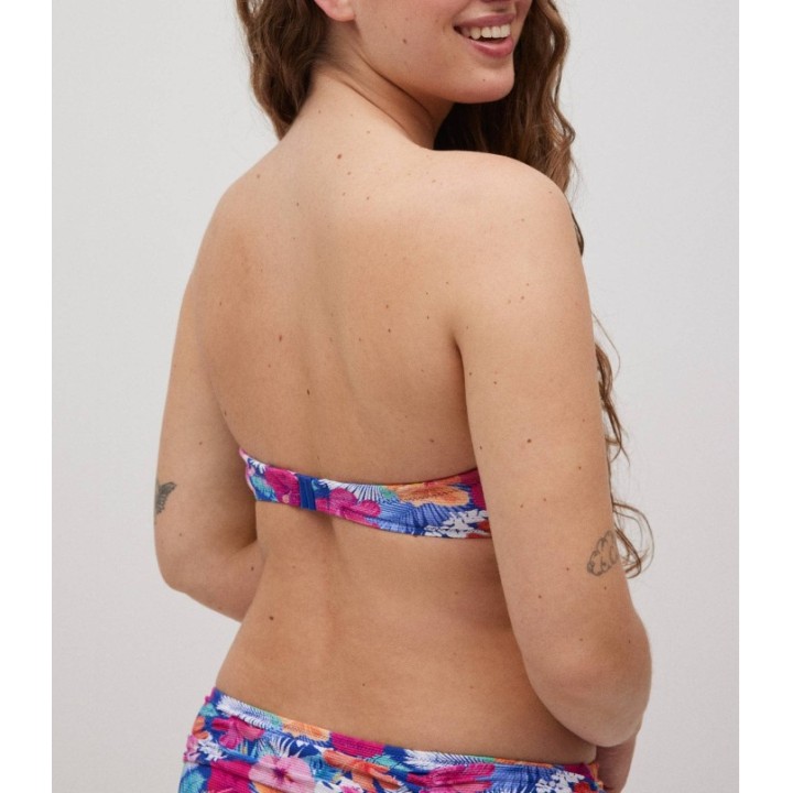 Top bandeau con aros y relleno YSABEL MORA 83116 copa C/D