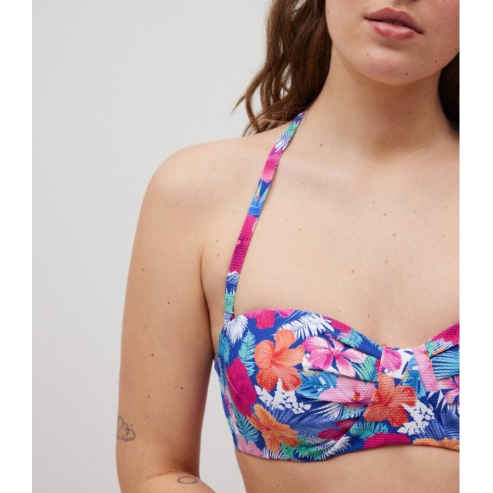 Top bandeau con aros y relleno YSABEL MORA 83116 copa C/D