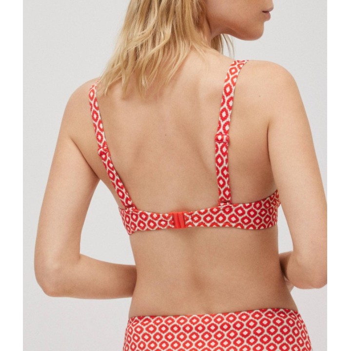 Top aro bikini piqué copa C/D Ysabel Mora 83087