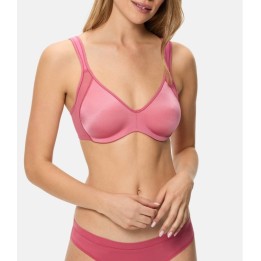 Sujetador DIM Generous Minimizer 3792 Rosa con aros reductor