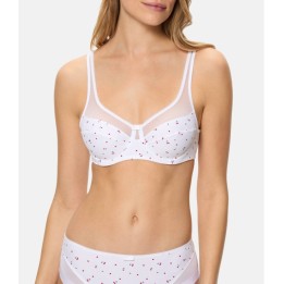 Sujetador DIM Generous 3983 estampado cerezas con aros y sin relleno