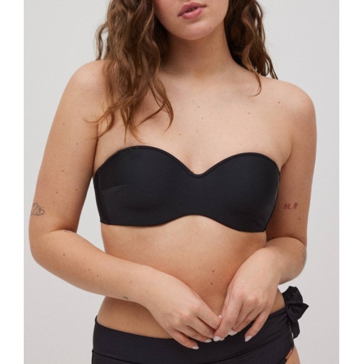 Top bandeau con relleno y aros YSABEL MORA 83058 copa B/D