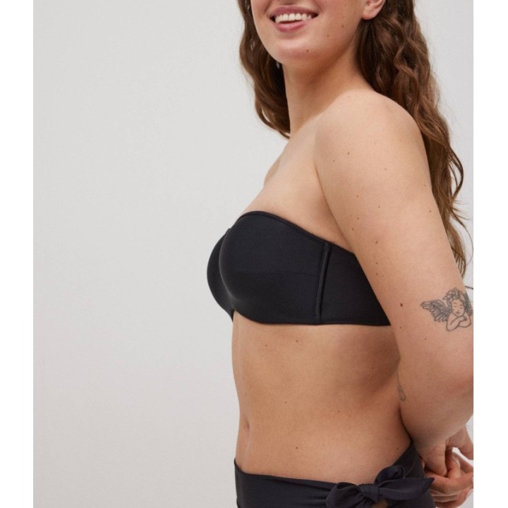 Top bandeau con relleno y aros YSABEL MORA 83058 copa B/D