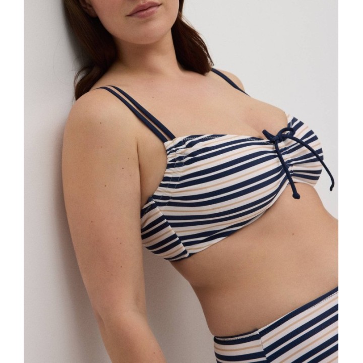 Top bikini reductor con aro copa D/F Ysabel Mora 82946