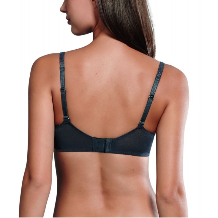 Sujetador ROSA FAIA Fleur 5653 con aros sin relleno Antracita