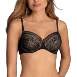 Sujetador reductor con aros sin relleno ROSA FAIA Fleur 5653 negro