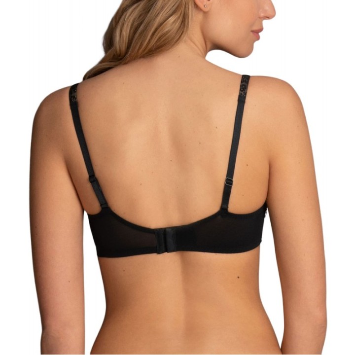 Sujetador reductor con aros sin relleno ROSA FAIA Fleur 5653 negro