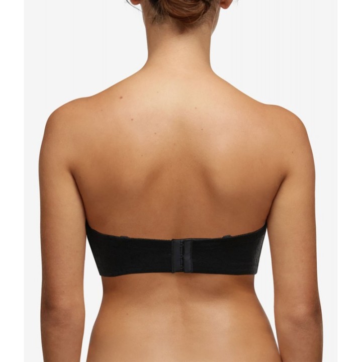 Sujetador bandeau preformado Chantelle Norah negro C13F50