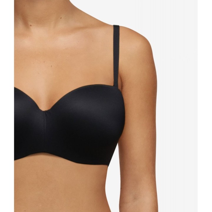 Sujetador bandeau preformado Chantelle Norah negro C13F50