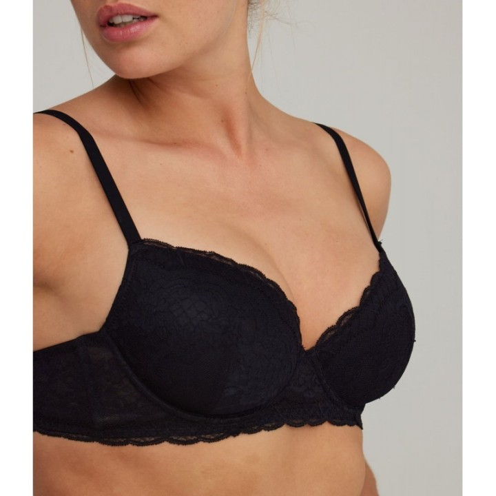 Sujetador Push UP PROMISE W1871 con aro y encaje