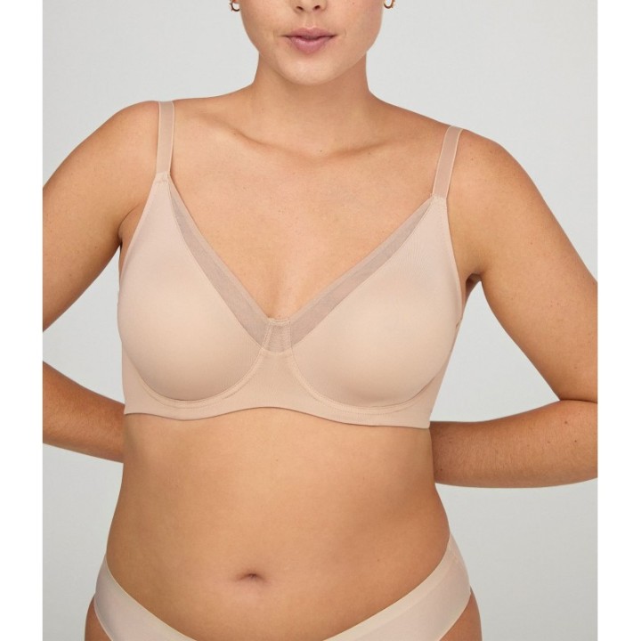 Sujetador Reductor PROMISE W1861 con Aros - Sin Relleno, Efecto Hasta 1 Talla Menos