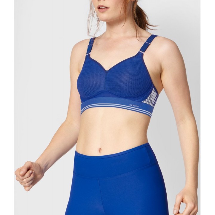Sujetador Deportivo Triumph Triaction Hybrid Lite P - Azul Eléctrico