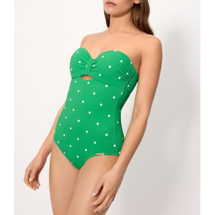 Bañador Bandeau Reductor YSABEL MORA 83444B - Copa B con Aros y Relleno