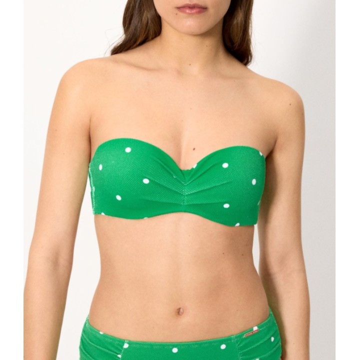 Top Bandeau YSABEL MORA 83413 B/C con Aros y Relleno
