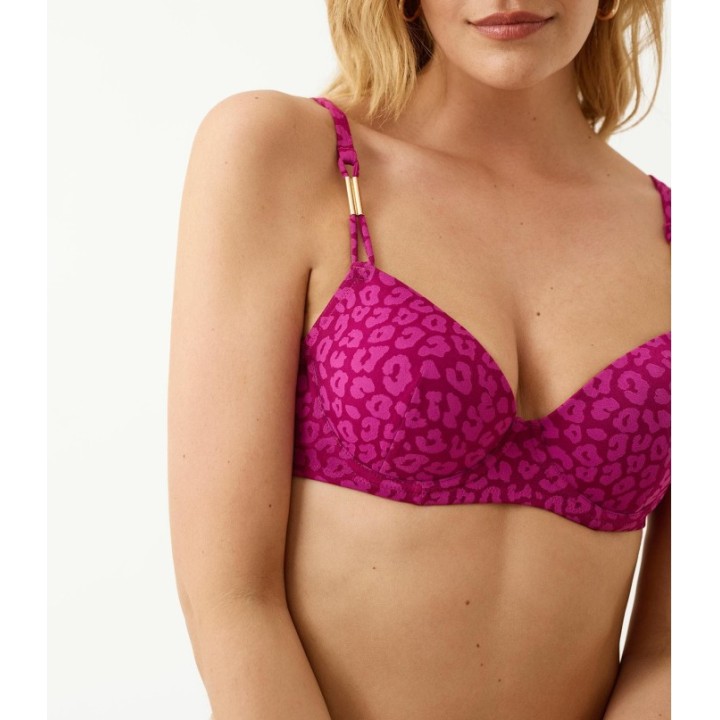 Bikini PROMISE S10830 Copa C con Sujetador de Aros y Tejido Jacquard