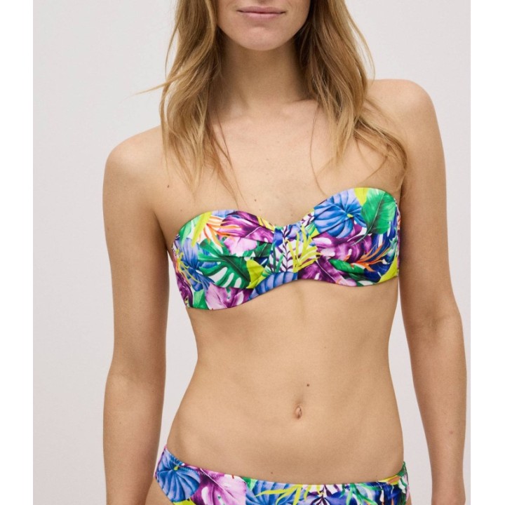 Top Bandeau YSABEL MORA 83013 B con Aros y Relleno