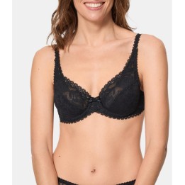 Sujetador con aros Playtex DC8 Flower Elegance - Encaje floral satinado