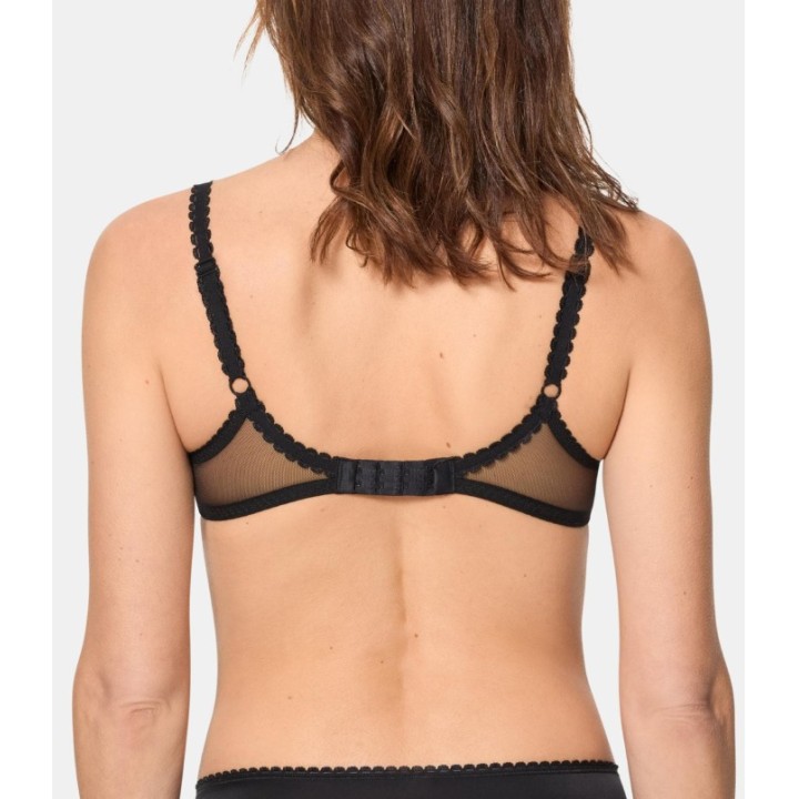 Sujetador con aros Playtex DC8 Flower Elegance - Encaje floral satinado