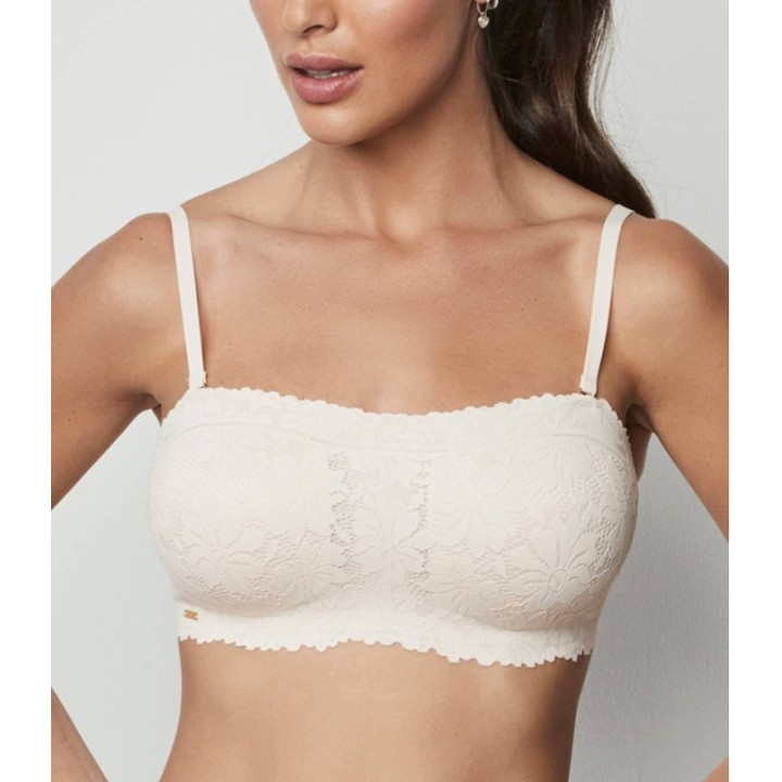 Bandeau Bra Selmark 10916 with Floral Print