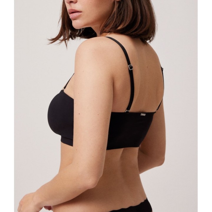 Bandeau Ysabel Mora 10110 - Sujetador sin tirantes con relleno extraíble