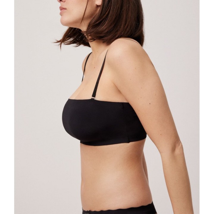 Bandeau Ysabel Mora 10110 - Sujetador sin tirantes con relleno extraíble