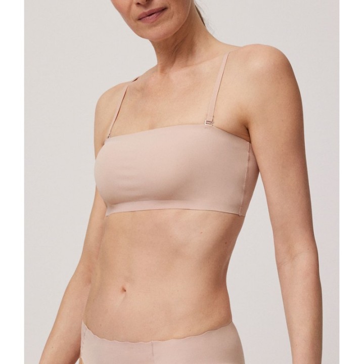 Bandeau Ysabel Mora 10110 - Sujetador sin tirantes con relleno extraíble