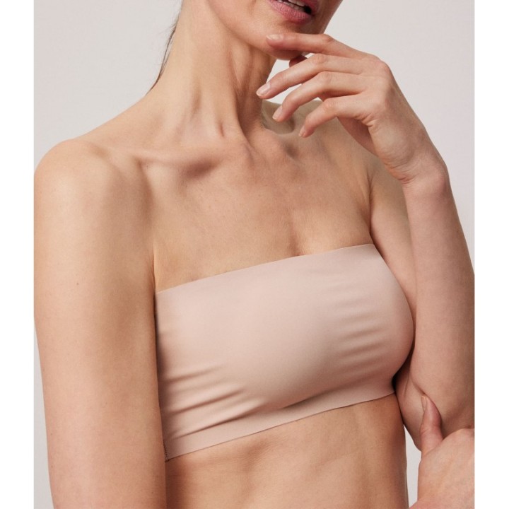 Bandeau Ysabel Mora 10110 - Sujetador sin tirantes con relleno extraíble