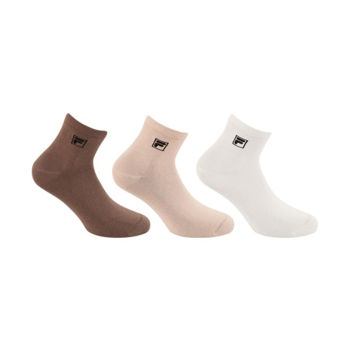 Pack 3 Calcetines Tobilleros F9303 FILA MOCHA MOUSSE