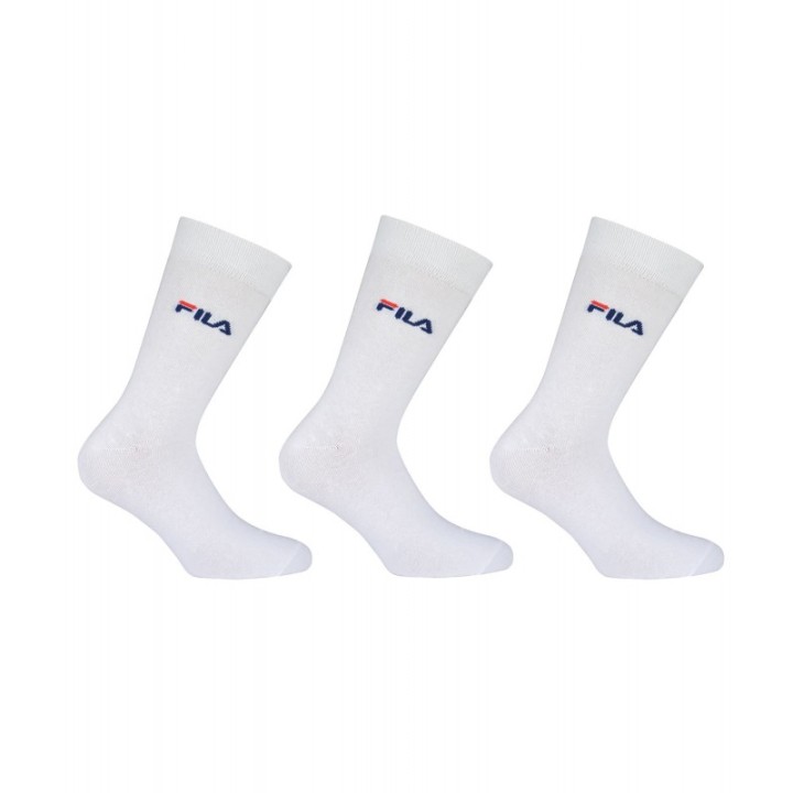 Pack 3 Calcetines Tenis Fila F9630 Blanco