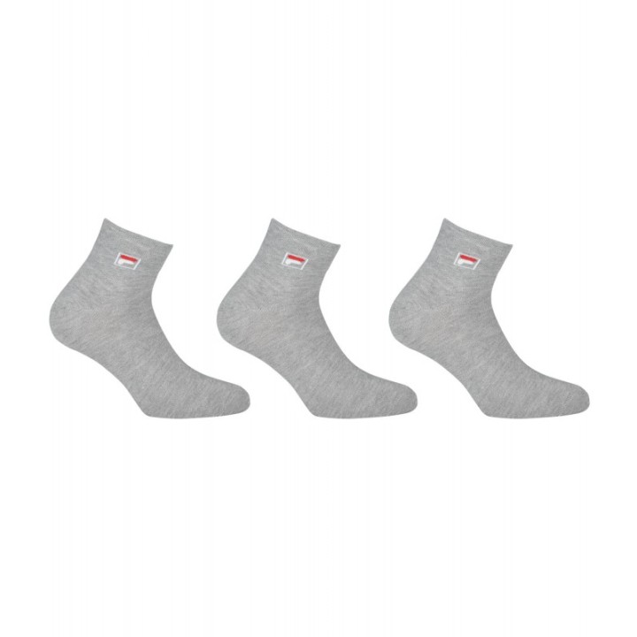 Pack 3 Calcetines Tobilleros F9303 FILA Gris