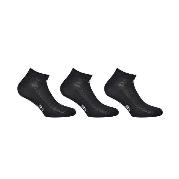Pack 3 Calcetines Invisibles F1735 FILA Negro