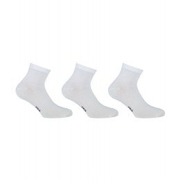 Pack 3 Calcetines Tobilleros Fila F1609 Blanco