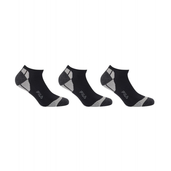 Pack 3 Calcetines Invisibles F1185 FILA Negro
