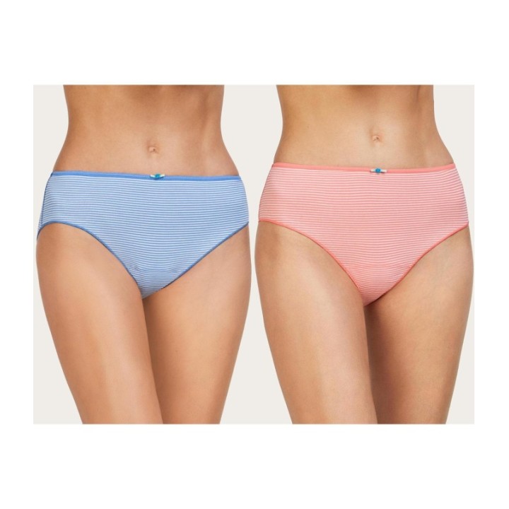 Pack 2 Bragas Midi AVET 32081 Azul/Salmón