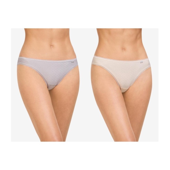 Pack 2 Braga Bikini AVET 33075 LILA/BEIGE